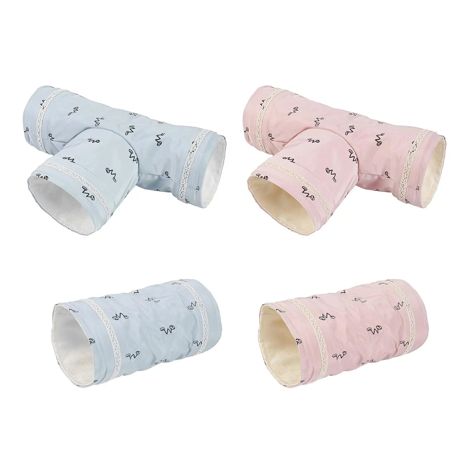 Mini Hamster Guinea Pig Tunnel 2-Way/3-Way Toy Pet Cages Hedgehog Tube House Cave Small Animals Rat Mouse Toy Pet Supplies