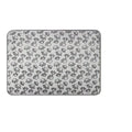 Pet Blanket 40X60Cm 52X76Cm 76X104Cm Soft Fluffy Flannel Dog Blanket Grey Footprint Pattern Pet Mat Blanket for Cat Dogs
