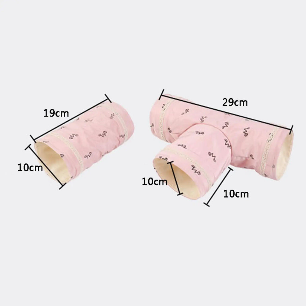Mini Hamster Guinea Pig Tunnel 2-Way/3-Way Toy Pet Cages Hedgehog Tube House Cave Small Animals Rat Mouse Toy Pet Supplies