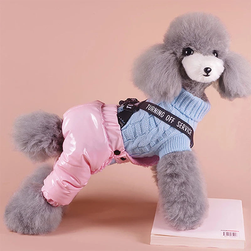 Newest Pet Dog Pants for Small Medium Dogs York Terrier Bulldog Overalls Winter Warm Puppy Mascotas Jumpsuit Kombinezon Dla Psa